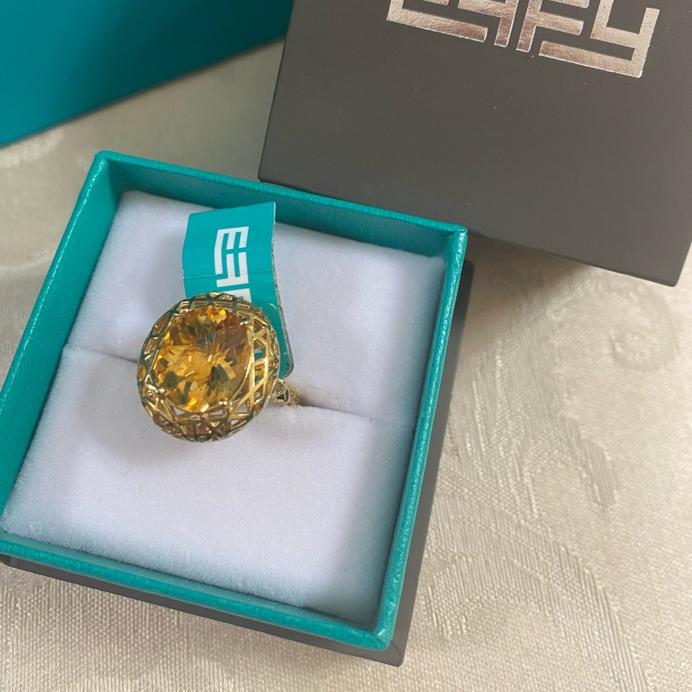 Effy Citrine Oval Statement Ring - image 3